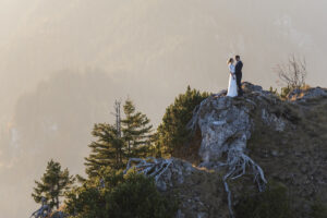 Hochzeitsshooting am Berg bei Oberammergau